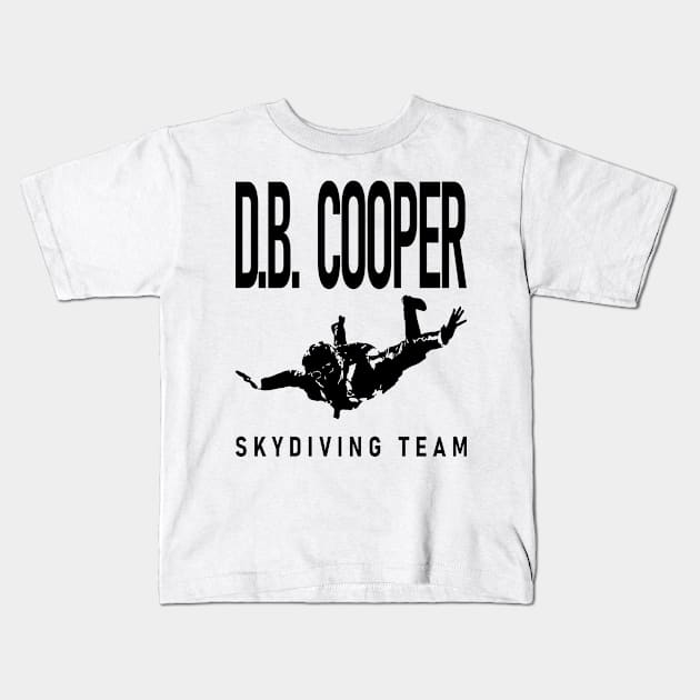 skydiving team db cooper Kids T-Shirt by Beadams